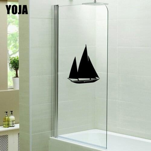 YOJA 25x23.4CM Home Decor Room Wall Sticker Bathroom Shower Glass Decal G2-0187