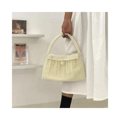 NEW Transparent Crystal Bag Designer Pearls Jelly Bag Clutch Clear Bag Crossbody Messengers Women Crystal Handbag Pouch Totes