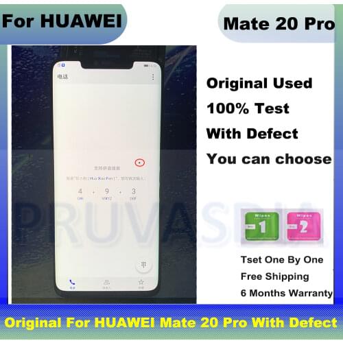 6.39 Original LCD For Huawei Mate 20 Pro Display Touch Screen Digitizer For Huawei Mate 20 Pro With Dot Burn Line