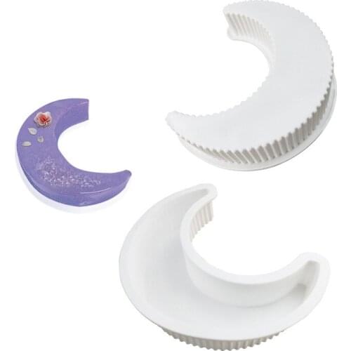 1pcs Hot Moon Shape Cake Mould Pop Silicone Art Mold 3D Mousse Baking Pastry Silikonowe Moule Decoration
