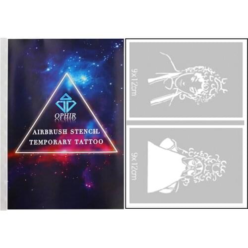 OPHIR 20 Patterns/Set Reusable Temporary Tattoo Template Airbrush Stencil for Body Painting Art STE118