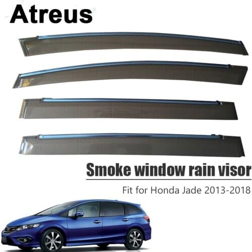 Atreus For Honda Jade 2013 2014 2015 2016 2017 2018 Car Accessories Door Smoke Window Sun Rain Visor Wind Deflector Guard Shield