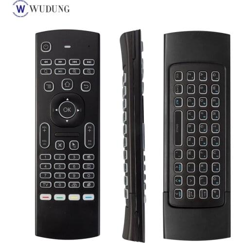 MX3 MX3-L Backlit Air IR Learning Mouse Air Mouse 2.4G Wireless Keyboard for Android tv box Remote For X96 mini T9 A95X H96 MAX
