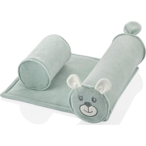 Safe Sleeping Pad Green Dog Baby Comfortable Pillow Breathable Fabric Quality Baby Pad Car Supplies Soft Cushion