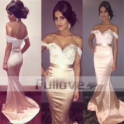 Noble Champagne Appliques Evening Dress Long 2019 Sweetheart Lace Formal Evening Dresses Party Gown Vestido De Festa Abiye