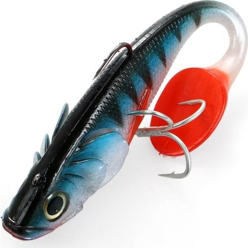 20cm 120g Big Soft Fishing Lure Lifelike Artificial Sea Boat Fish Tail Lures Swimbait Freshwater Saltwater Fishing Lures Baits
