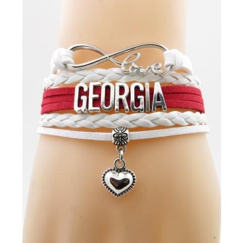 Infinity Love Georgia Bracelet Fashion Women And Men Suede Bangles Jewelry Gifts