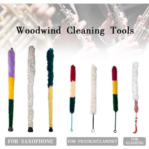 Woodwind Cleaning Tool Saxophone/Piccolo/Clarinet/Guzheng Brush Cleaner Saver Pad Ultra Fiber Soft And Durable