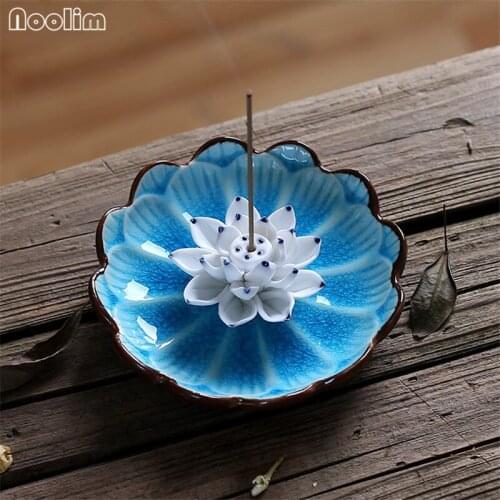 Creative Lotus Incense Burners Joss Stick Incense Holder Censer Home Decor Household Aroma Sticks Aromatherapy Decoration Z268