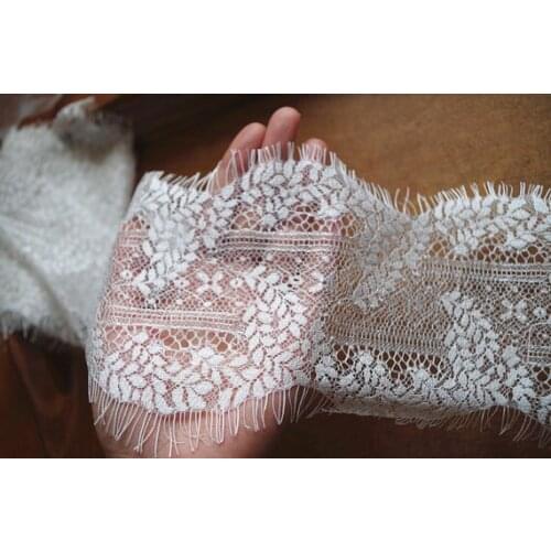 3 yards Chantilly Lace Trim With Eyelash Design Bridal Lace Trim