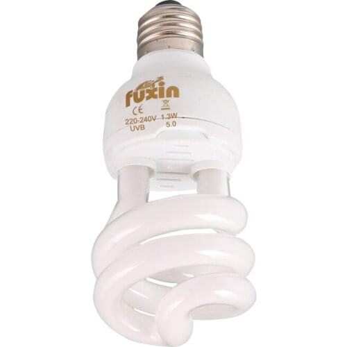 Reptiles Lamp 220V-240V Ultraviolet UVB Screw Compressed Light 5 - 10.0 13 W E27 Bulbs For Lizards Turtles Snakes 2