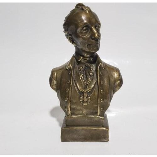 Brass Alexander Suvorov Head portrait crafts statue