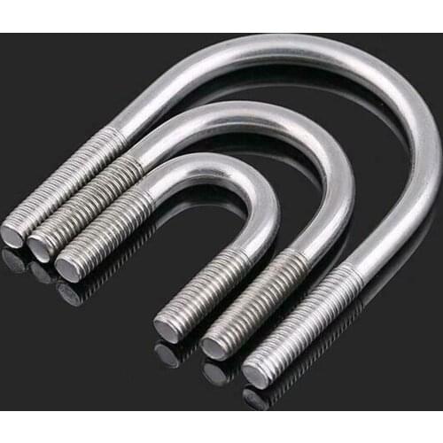 M10 M12 304 stainless steel U-bolt / U-shaped tube fixed buckle clamp tube
