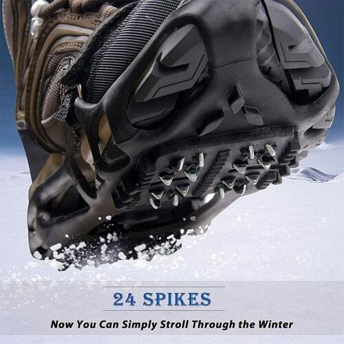 Snow Non-slip Shoe Cover 24 Teeth Climbing Crampon Climb Accessories