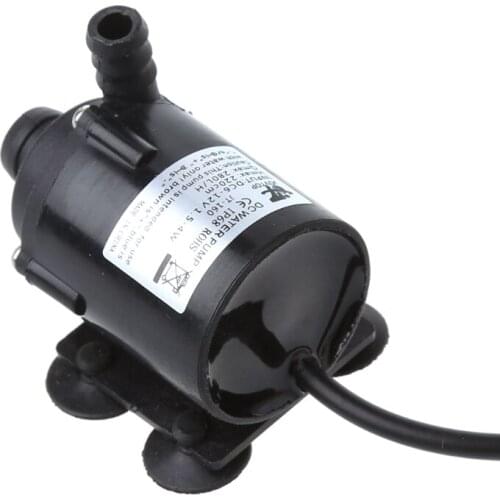 DC 12V Solar Power Hot Circulation Water Pump Brushless Motor Aquarium Pond Submersible 200L/H