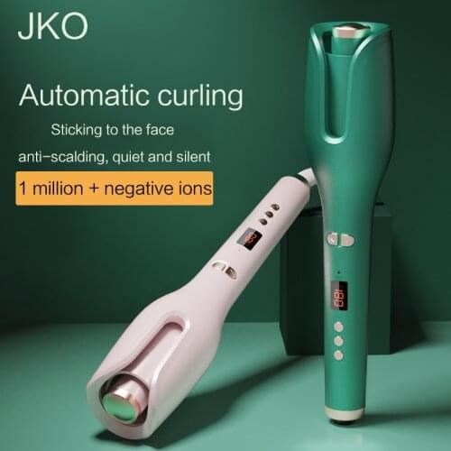 Portable Curling Iron Sutomatic Curling Iron Negative Ion Electric Ceramic Heating LCD Screen Rotating Wave Curling Tongs Curls