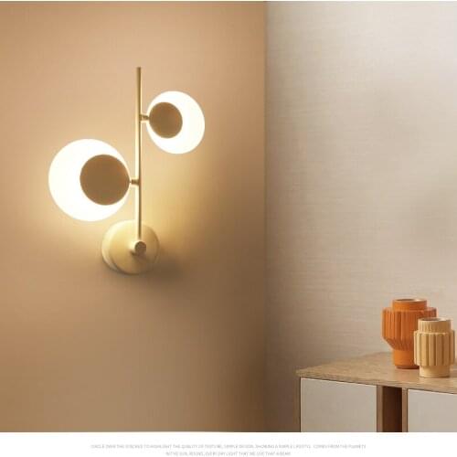 Post modern simple LED wall lamp personality creative living room aisle corridor wall lamp