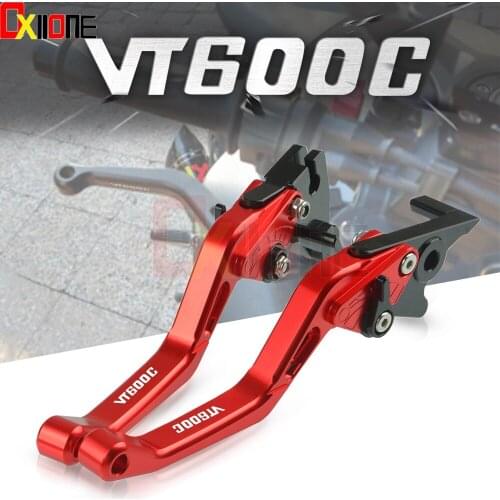 For Honda VT600 Motorcycle Aluminum Adjustment Brake Clutch levers VT600C 1998-2007 VT 600 CD 1993-2007 VT 600 CD2 1999-2001