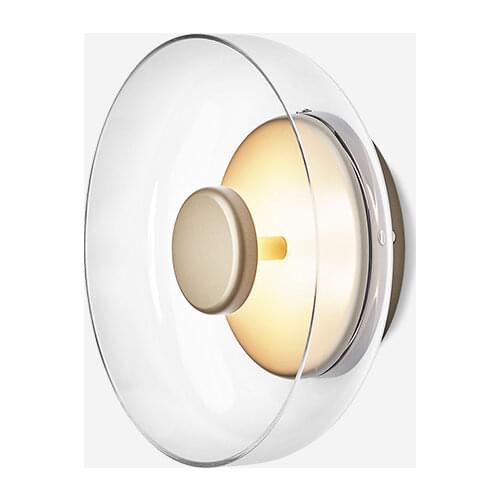 2019 New Style Bedside Bedroom Led Wall Lamp Light Glass Bowl Italy Loft Art Deco Study Dining Room Wall Sconce Ceiling Fixtures