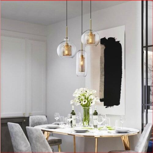 Nordic deco maison luminaire suspendu iron bedroom restaurant luminaria pendente luminaire industrial lamp