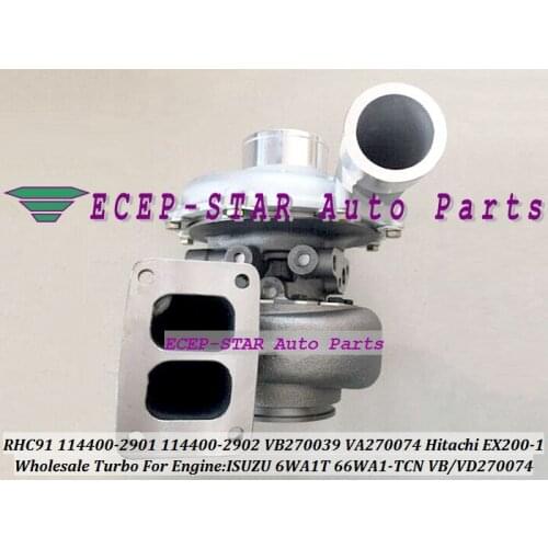 RHC91 114400-2901 114400-2902 VB270039 VB270074 VD270074 Turbo Turbine Turbocharger For HITACHI EX200-1 For ISUZU 6WA1T 6WA1-TCN