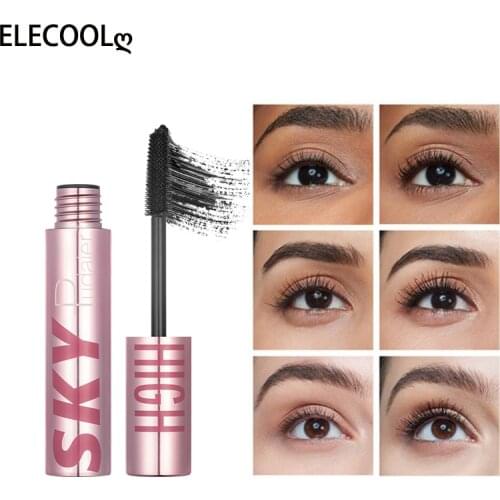 ELECOOL 4d Silk Fiber Lash Mascara Curling Volume Express Eyelashes Waterproof Liquid Rimel 3d Fiber Lash Extension Cosmetic