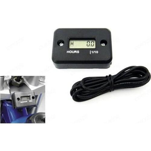 Waterproof Digital LCD Counter Hour Meter for Dirt Quad Bike ATV Motorcycle Snowmobile Jet Ski Boat Pit Bike Motorbike Marine