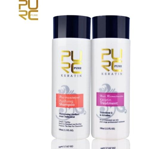 Keratin Hair Repair Treatment 5% Hair Straightener Clarifying Shampoo for Open Cuticle Supple Smooth Hair Treatment HOT SALE