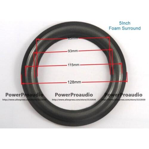 50PCS 5 inch foam speaker surround repair part --for Woofer / Bass