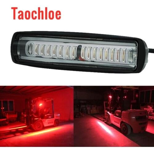 1Pc 10V-80V 30W LED Forklift Light Blue Red Flood Beam Forktruck Red Danger Zone Forklift Truck Warning Lamp For linde hangcha