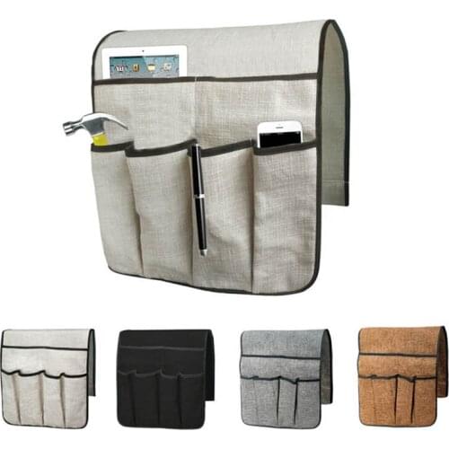 2020 Sofa Chair Arm Rest Storage Bag Couch Remote Control Phone Storage Box Magazine Sundries Organizer