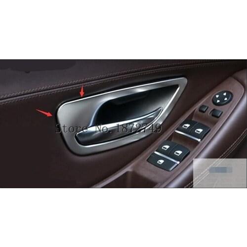 3 Model For Choice! For BMW 5 series F10 2011 - 2014 Stainless Steel Inner Door Handle Bowl Cover Trim