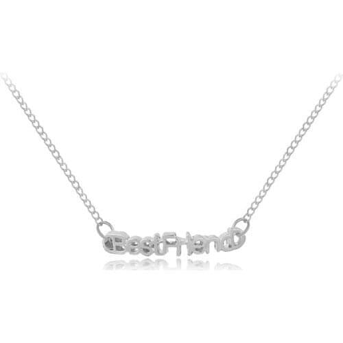 30 Letter best friend Friendship good friend girlfriend Pendant Necklace English alphabet love heart jesus necklace Jewelry