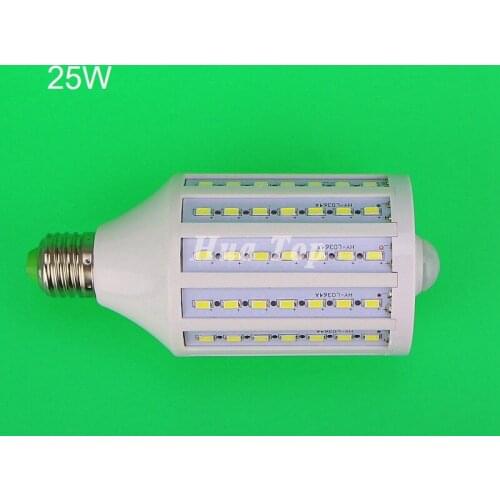 5Pcs Wholesale 25W LED Human body induction lamps SMD 5730 chip 98 PIR Infrared Night light Motion sensor Proch Stairs lampadas