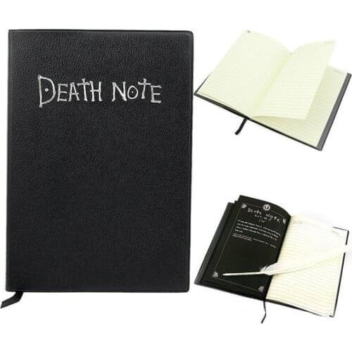 Anime Death Note Notebook Set Leather Journal Collectable Death Note Notebook School Large Anime Theme Writing Journal