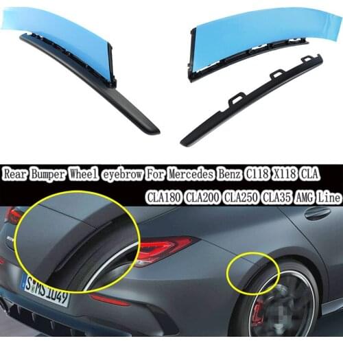 Car Rear Bumper Fender Flare Extension Wheel Eyebrow For Mercedes Benz W118 C118 CLA45 CLA180 CLA200 CLA250 AMG 2020 Car Styling