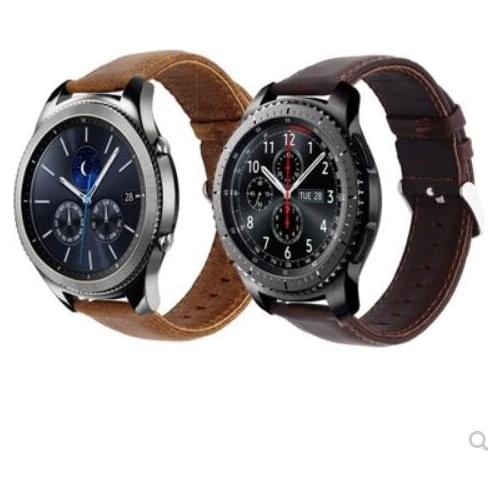 Bracelet For Huami amazfit 1 2 2s pace bip Leather Band for Samsung Galaxy watch active 42 46 S3 s2 Huawei watch 2 GT pro strap