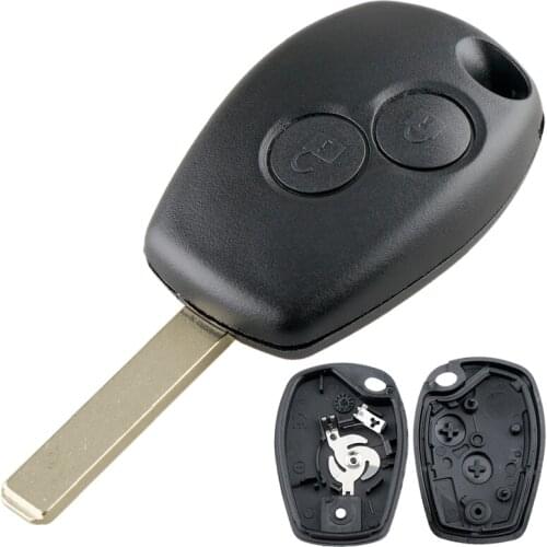 2 Buttons Car Key Fob Case Shell Replacement Auto Key Remote key Case Cover VA2 Blade for Twingo Kangoo Renault Clio 3 Dacia