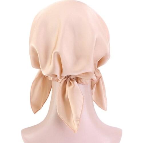 Womens Muslim Hijab Cancer Chemo Caps solid Print Turban Cap Hair Loss Headscarf Elastic Cotton muslim Hijab Scarf Headwear