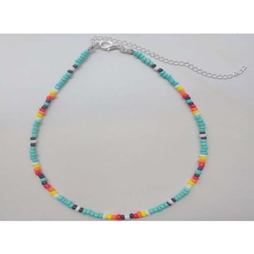 Ethnic African vinyl bead necklace ladies and men Bohemian colored clay black stone necklace necklace handmade zhuhai star love