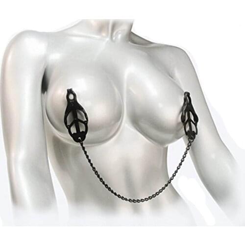Hot sale Black Fetish Nipple Vagina Clamps,Stainless Steel Pinch Nipple Clip,Adult Sex Toys
