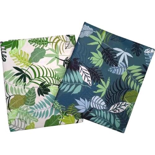 Cotton Quilting Fabric Printing Leaf Cloth for DIY Sewing Bed Sheet Dress making cotton fabric