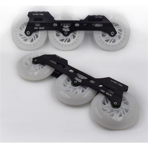 R5 3X110mm speed skating base with white / blue / green / red / pink / colorful light LED flash roller skates wheels 90A 1 pair