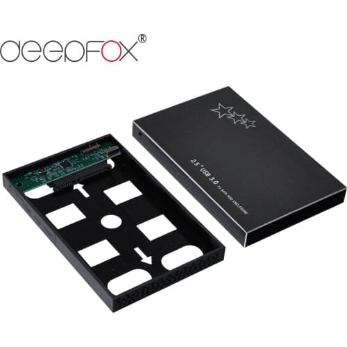 DeepFox Aluminum Alloy USB 3.0 HDD Caddy Enclosure 2.5inch SATA SSD Mobile HDD Cases 2.5 HDD Case Up to 5Gpbs
