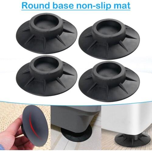 Home Drum Washing Machine Fixed Rubber Base Non-Slip Shock Absorber Anti-Running Mat Foot Pad