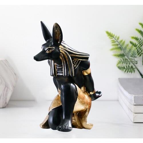 Cute Anubis Wine Rack Decoration for Living Room Mantel Table Top Shelves Accessories