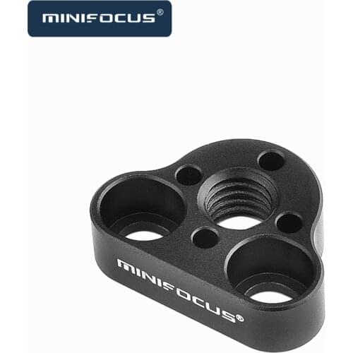 Mini Plate Locating Pins Hole to 1/4" Threaded Holes Adapter for Arri Standard Adapter Camera Cage Handle Plate Rig Mount
