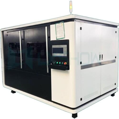 Mini full cover 1390 6040 thin sheet metal laser cutting machine/fiber laser 1000W 1500W