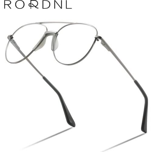 Aviation Progressive Prescription Glasses for Men Myopia Optical Eyeglasses Male Pilot Multifocal Bifocal Eyewear Anti Blue Ray