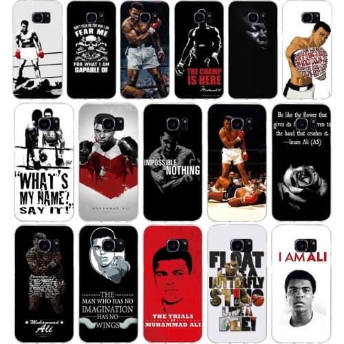 210H Muhammad Ali boxing champion Fashion Soft TPU Silicone Cover Case for samsung Galaxy s6 s6 s7 edge s8 s9 plus case